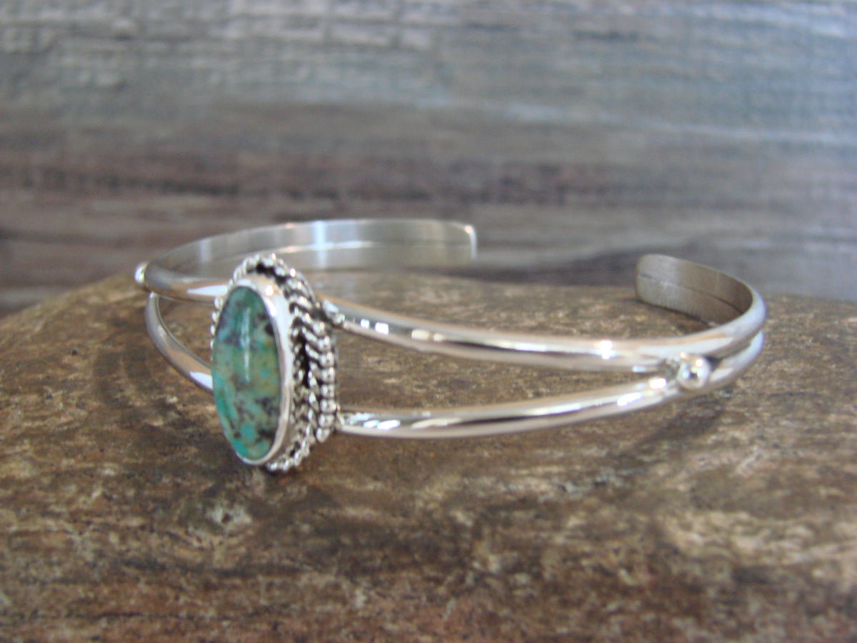 Native American Sterling Silver Turquoise Bracelet by Begay