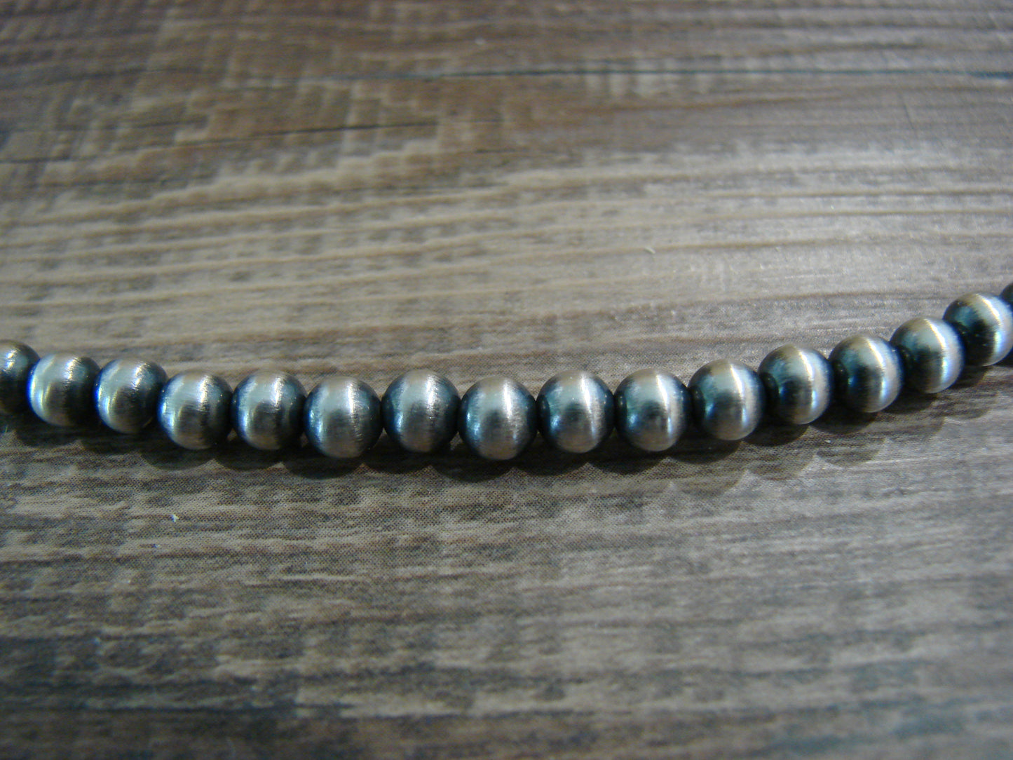 Native American Sterling Silver Navajo Pearl 28" Necklace - Jake