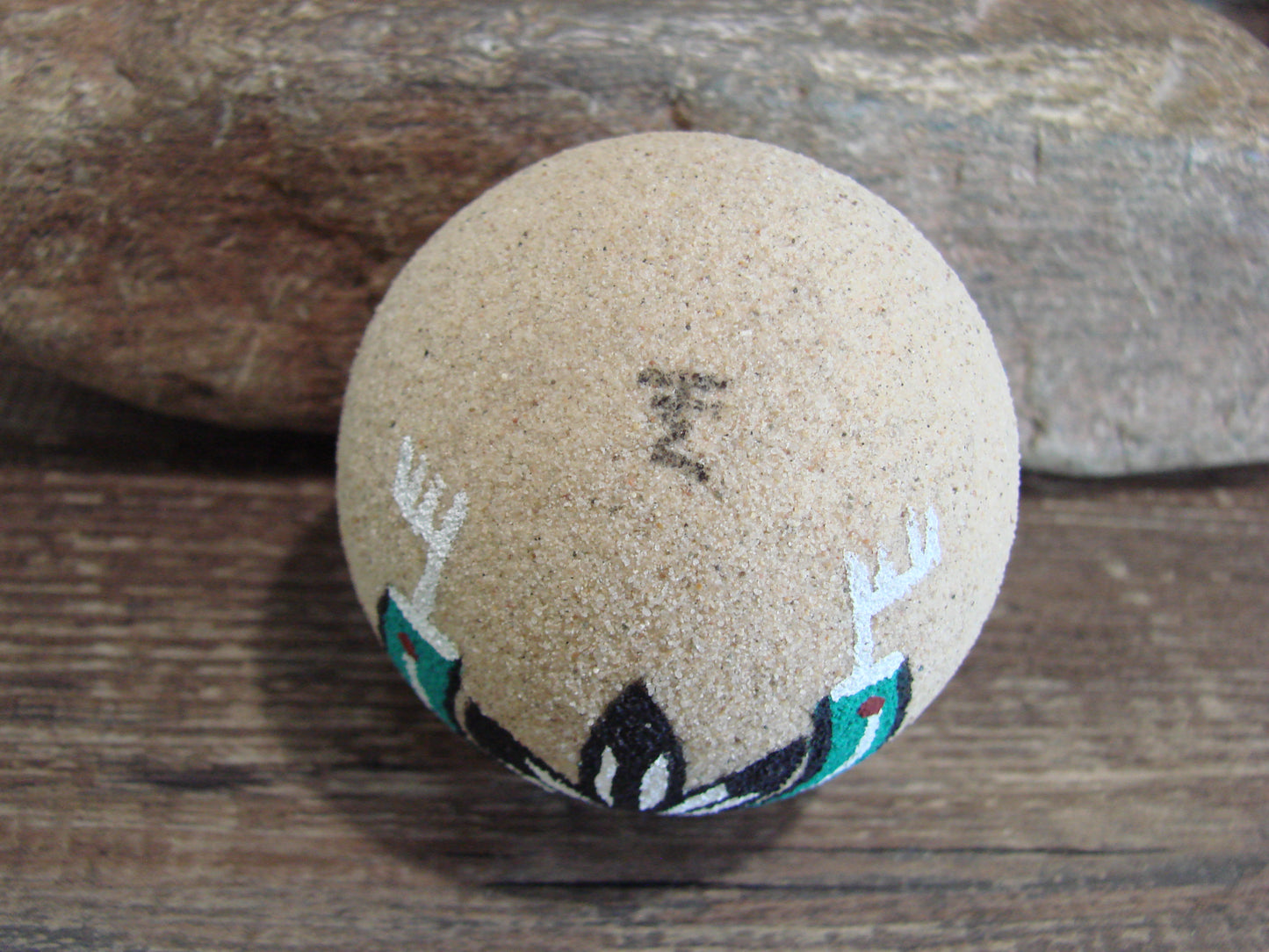 Native American Navajo Indian Sand Painted Ornament - MH
