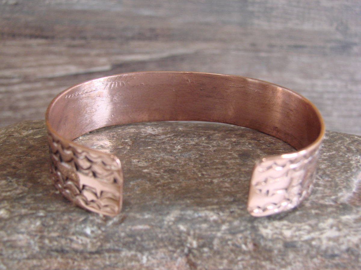 Native American Navajo Copper Bracelet by Elaine Tahe