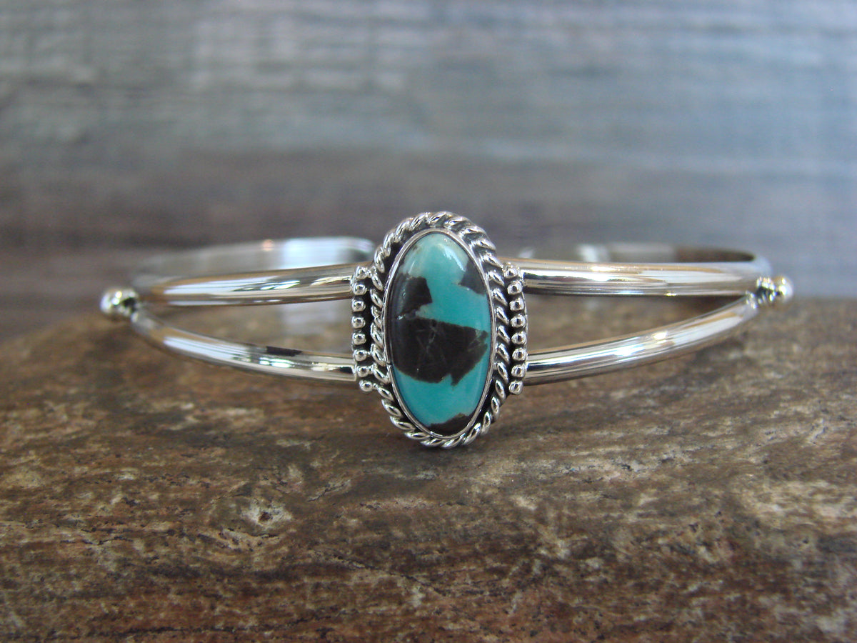 Native American Sterling Silver Turquoise Bracelet by Begay