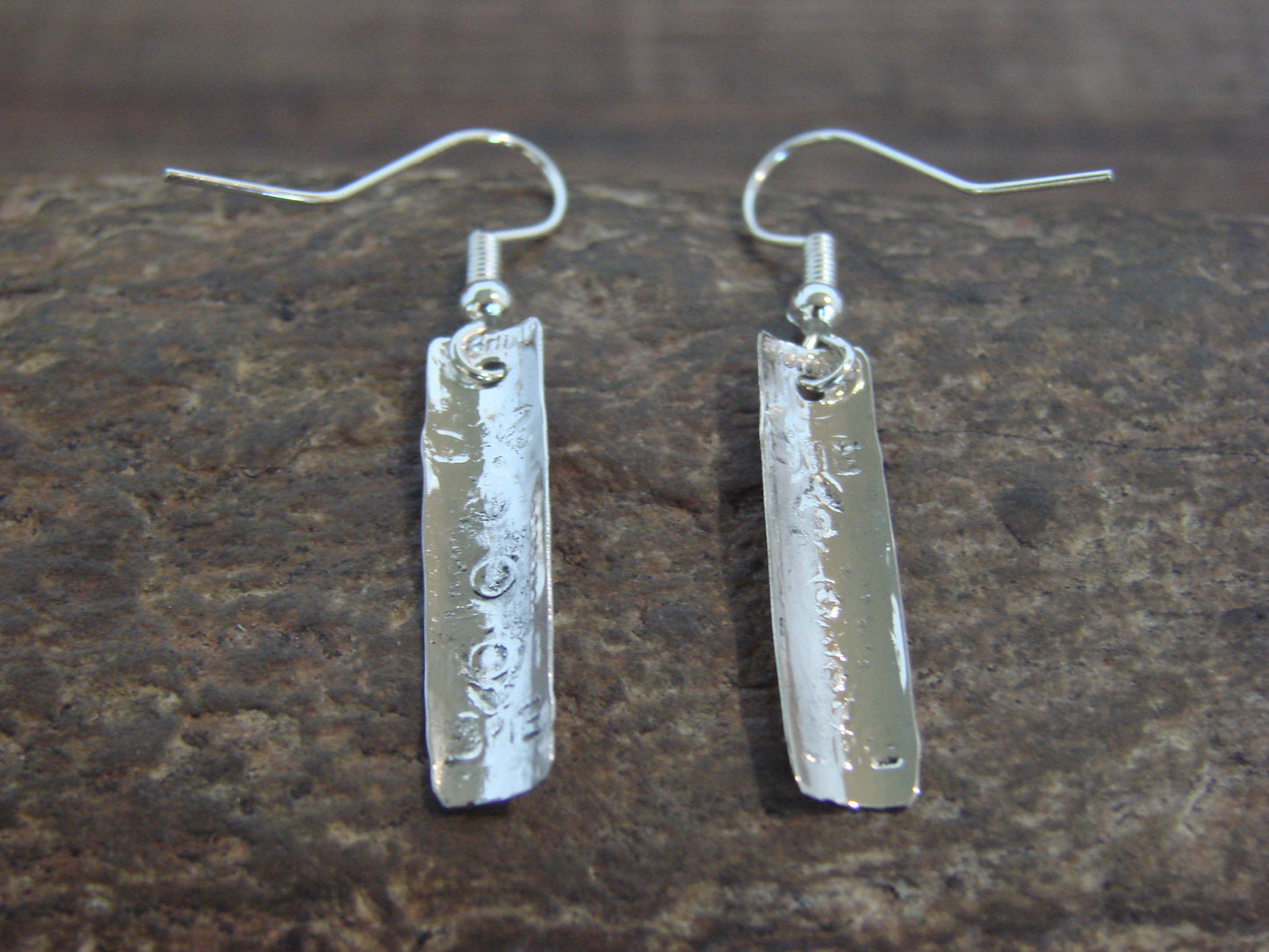 Native American Sterling Silver Dangle Earrings by Tahe