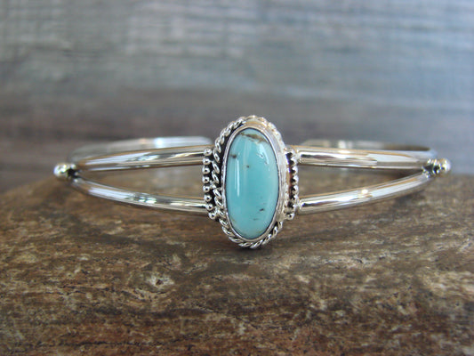 Native American Sterling Silver Turquoise Bracelet by Begay