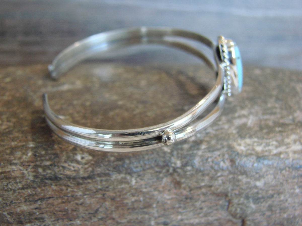 Native American Sterling Silver Turquoise Bracelet by Begay