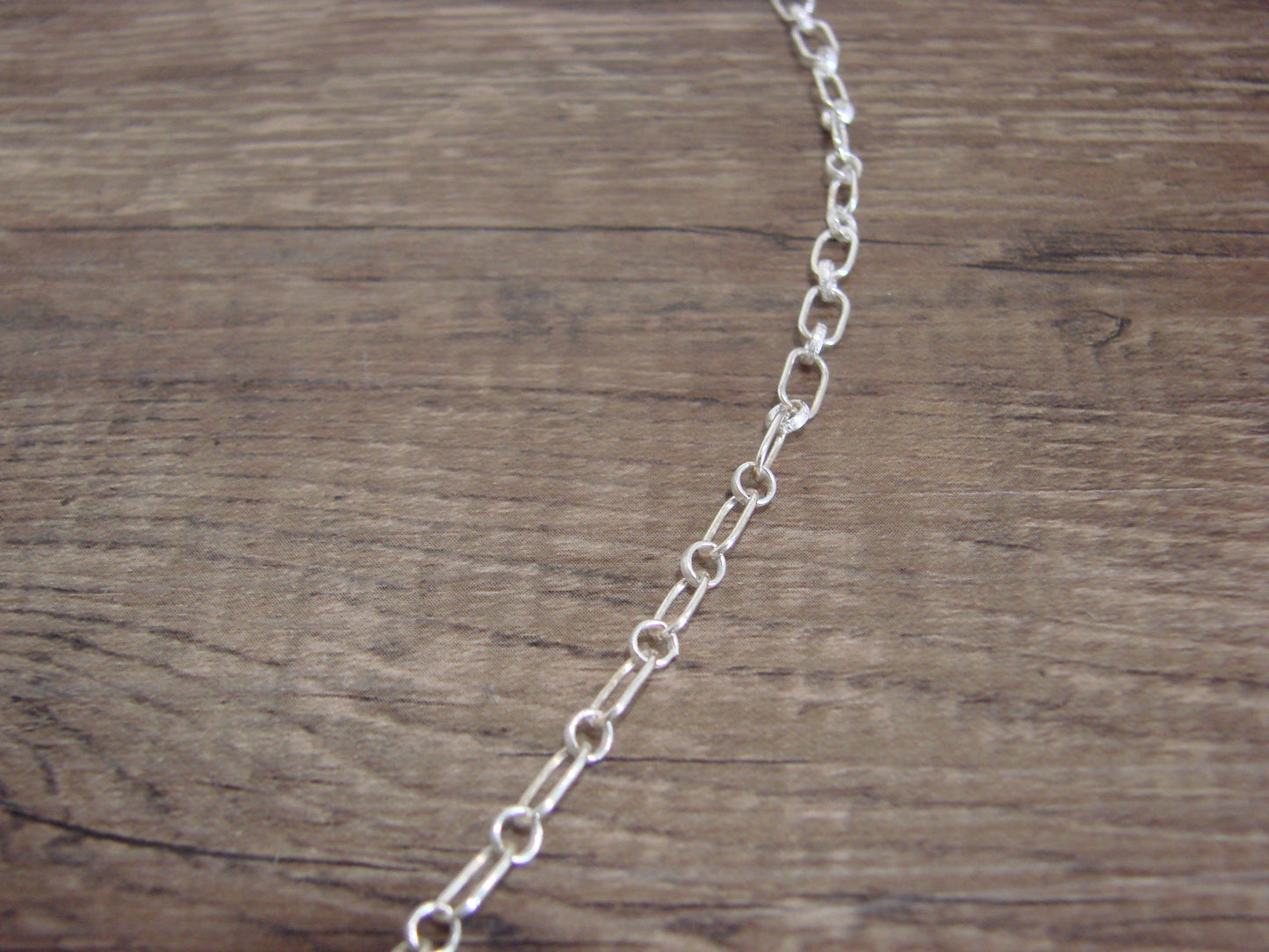 Native American 20" Sterling Silver & White Buffalo Turquoise Necklace by Belin