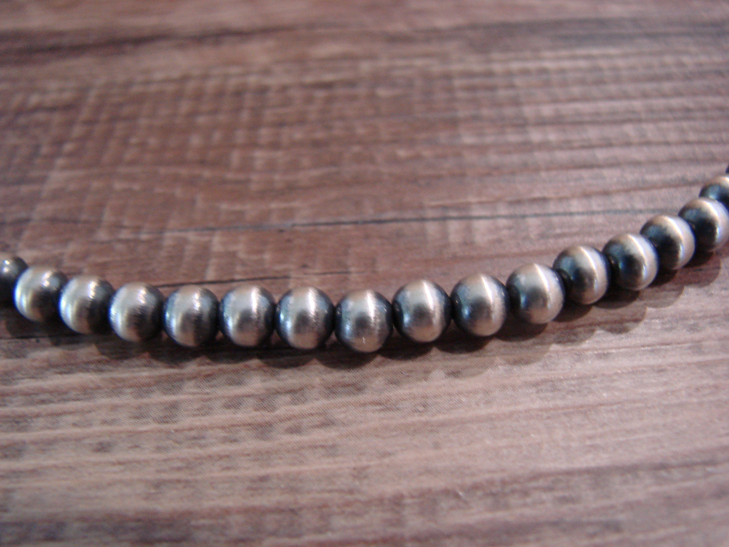 Native American Sterling Silver 20" Navajo Pearl Necklace by I. John