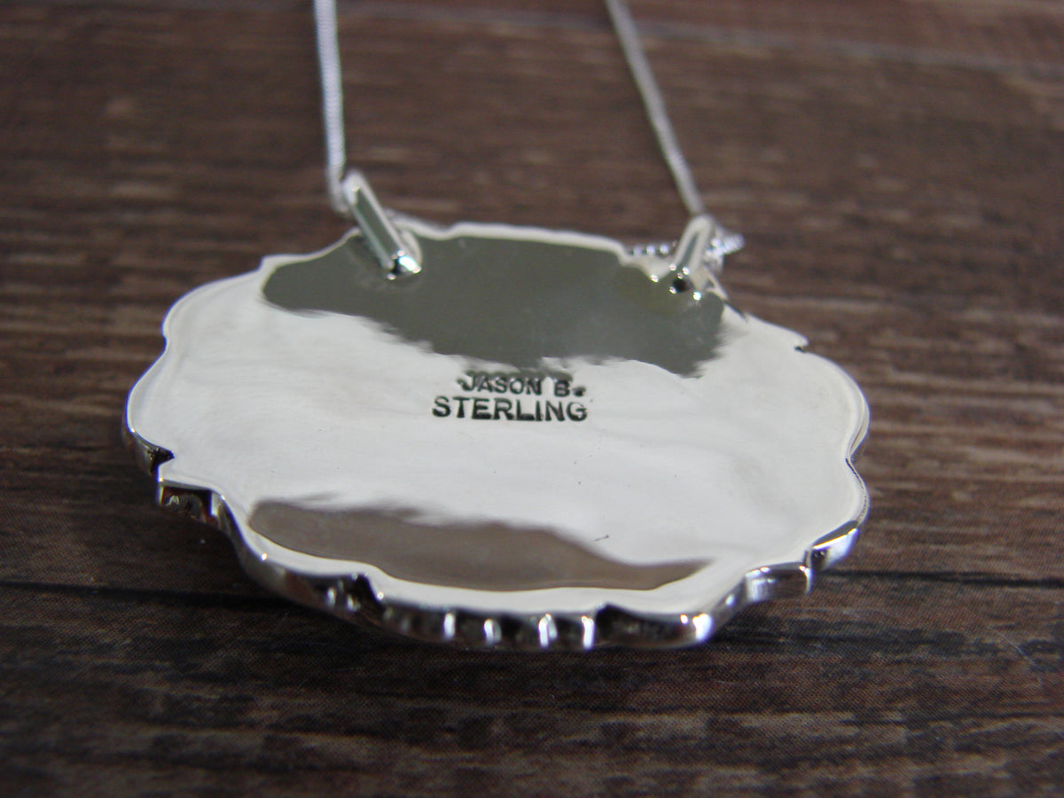 Native American Sterling Silver & Turquoise Necklace by Begay