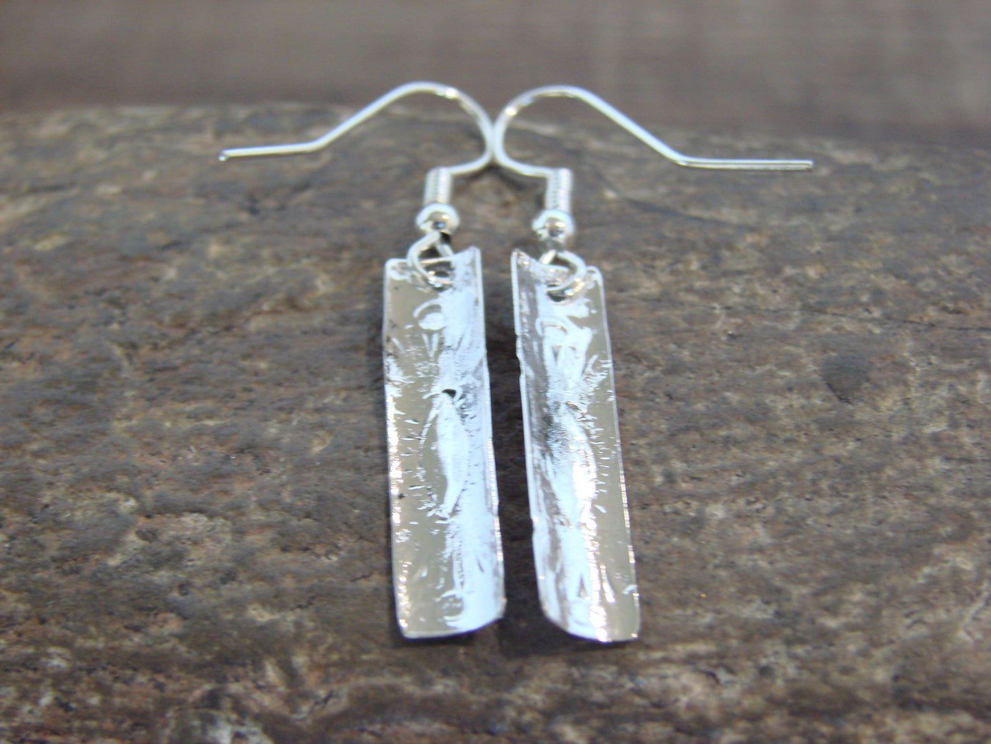 Native American Sterling Silver Dangle Earrings by Tahe