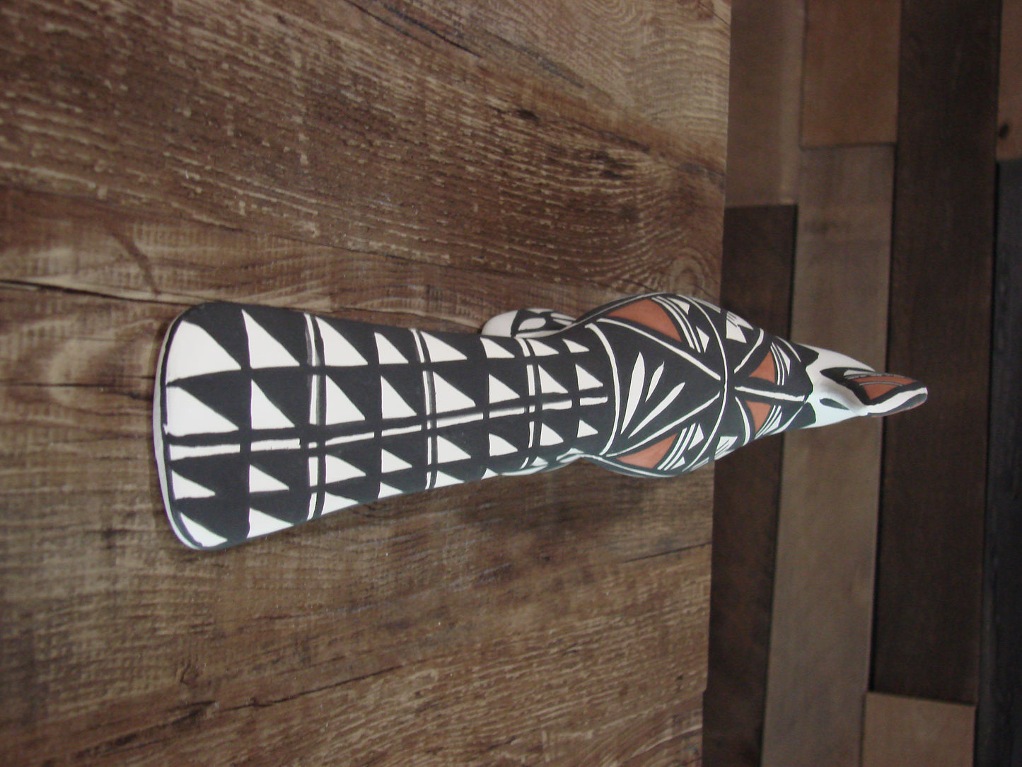 Native American Hand Painted Acoma Road Runner Pottery by Concho