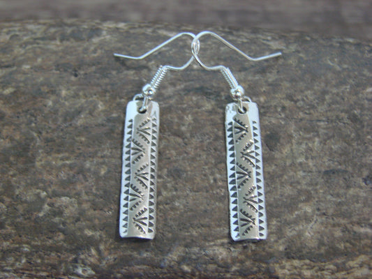 Native American Sterling Silver Dangle Earrings by Tahe