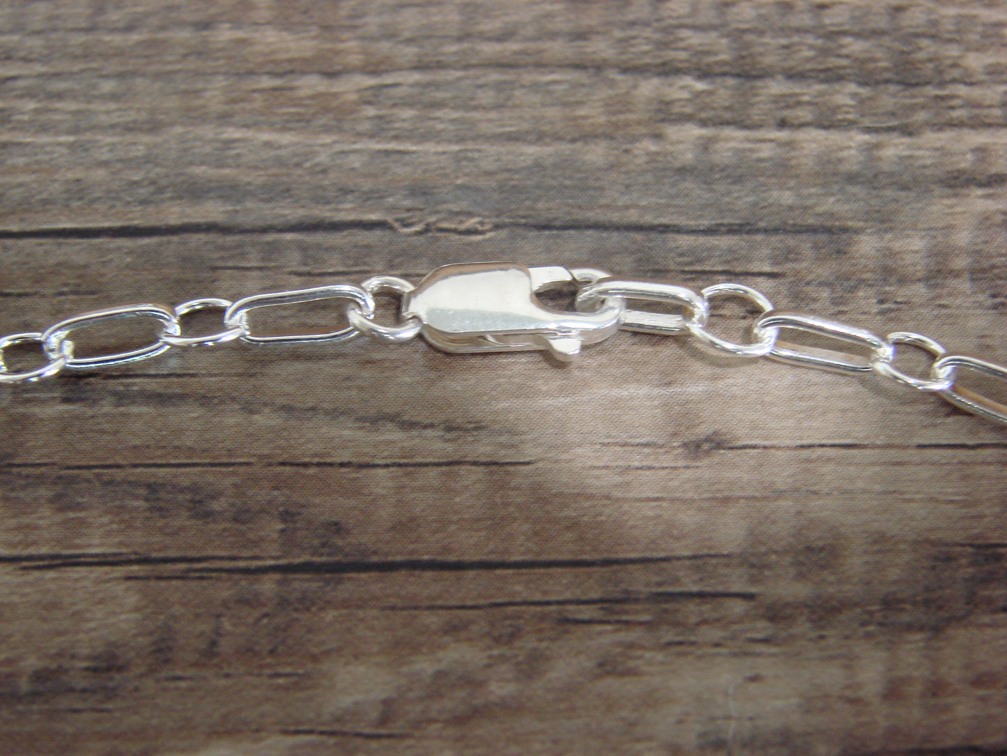 Native American 21" Sterling Silver & Turquoise Concho Link Necklace by Burnside