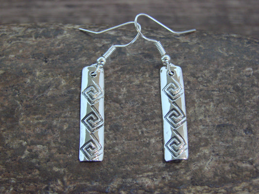 Native American Sterling Silver Dangle Earrings by Tahe