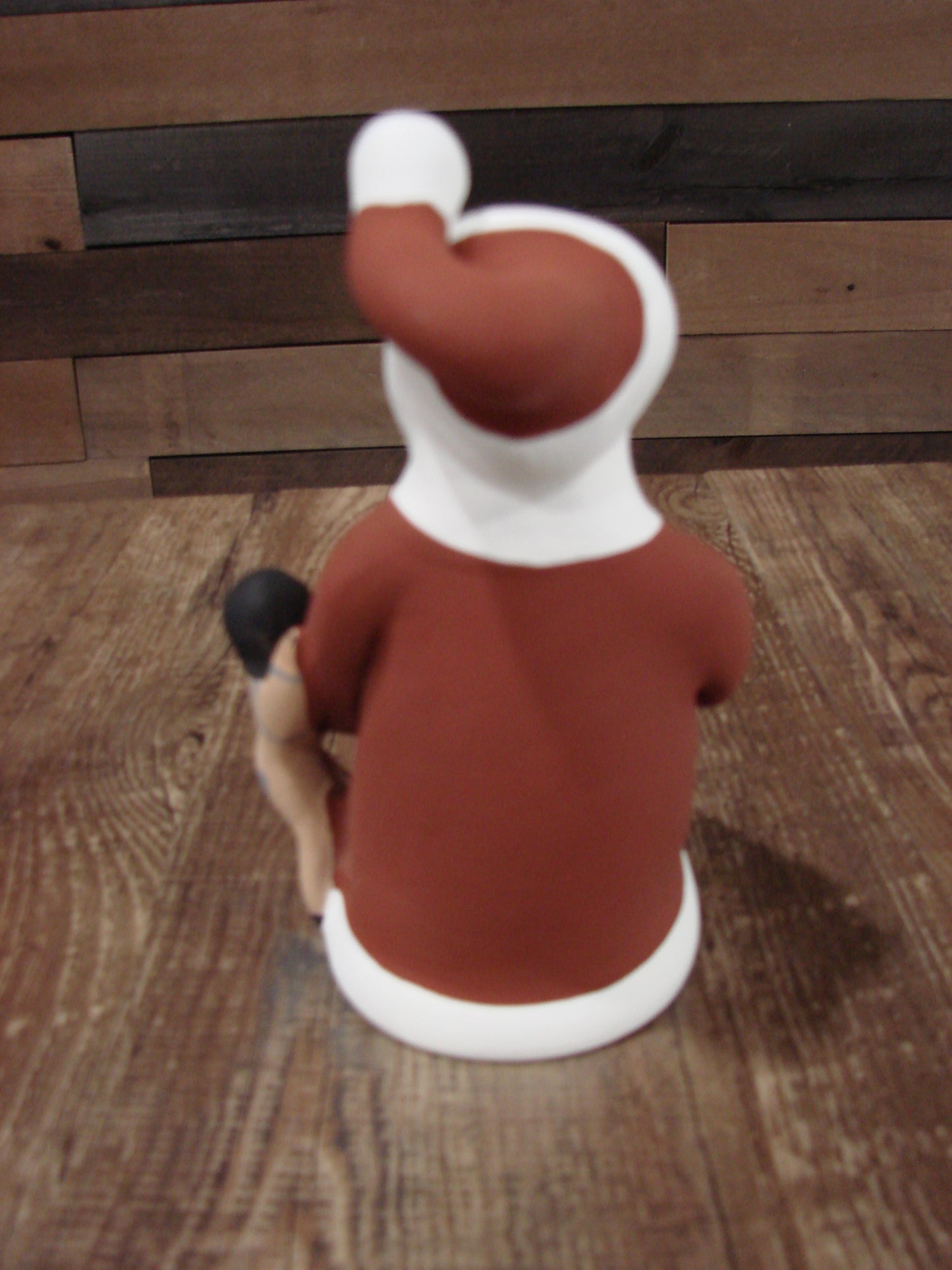 Native American Jemez Hand Sculpted Clay Santa Storyteller by Lucero