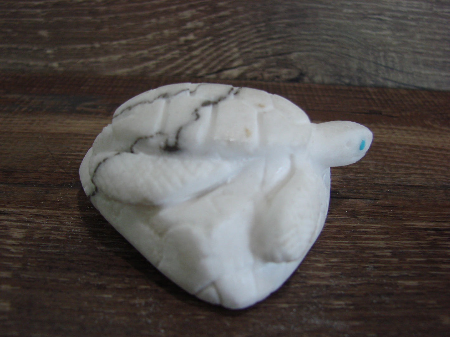 Native American Zuni Hand Carved Turtle Marble Fetish- Coble