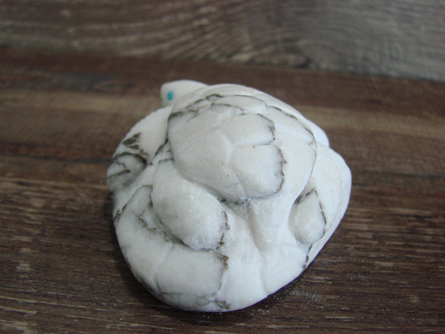 Native American Zuni Hand Carved Turtle Marble Fetish- Coble