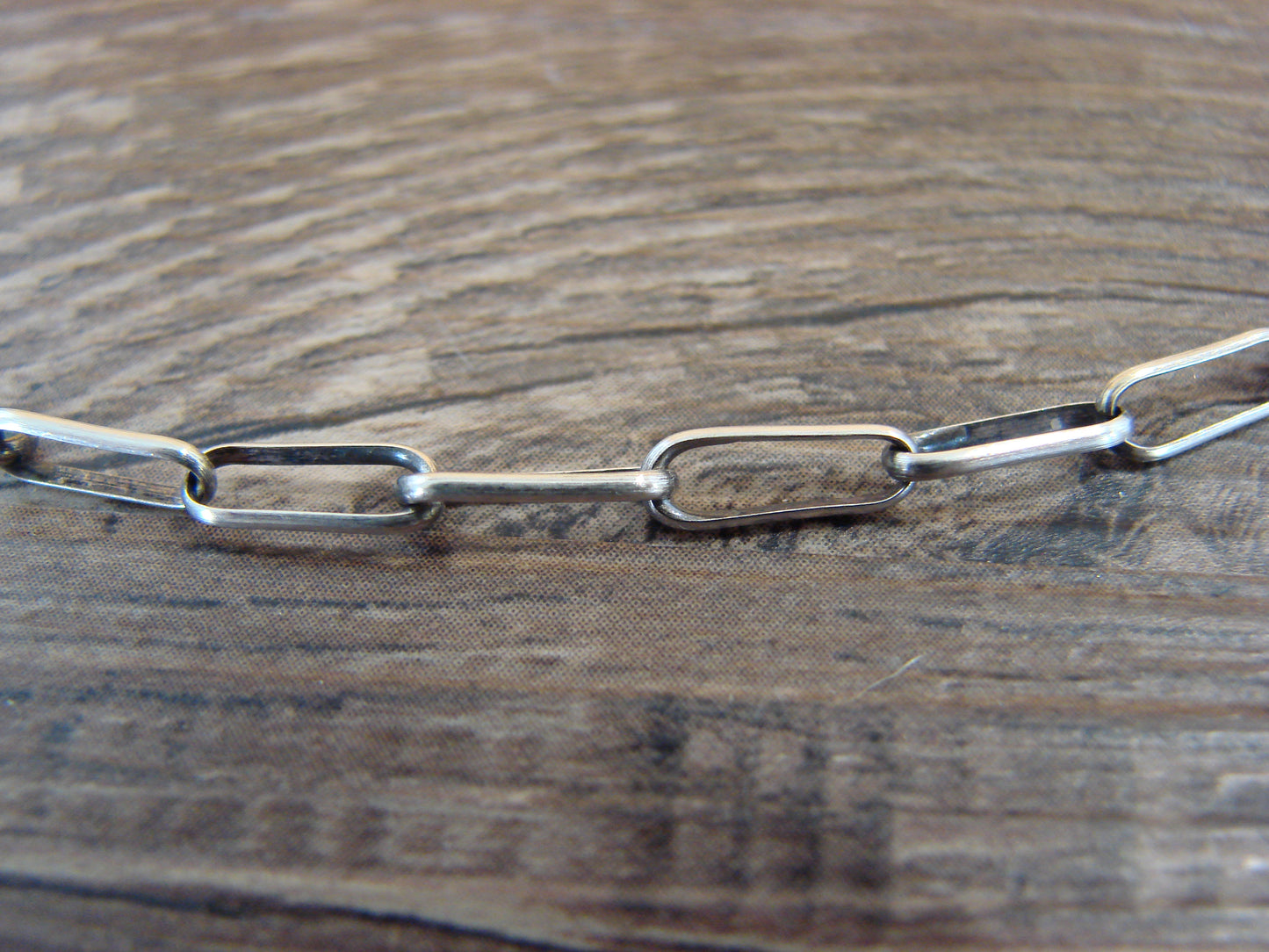 Native American Sterling Silver 18" Link Chain Link Necklace - Shurley