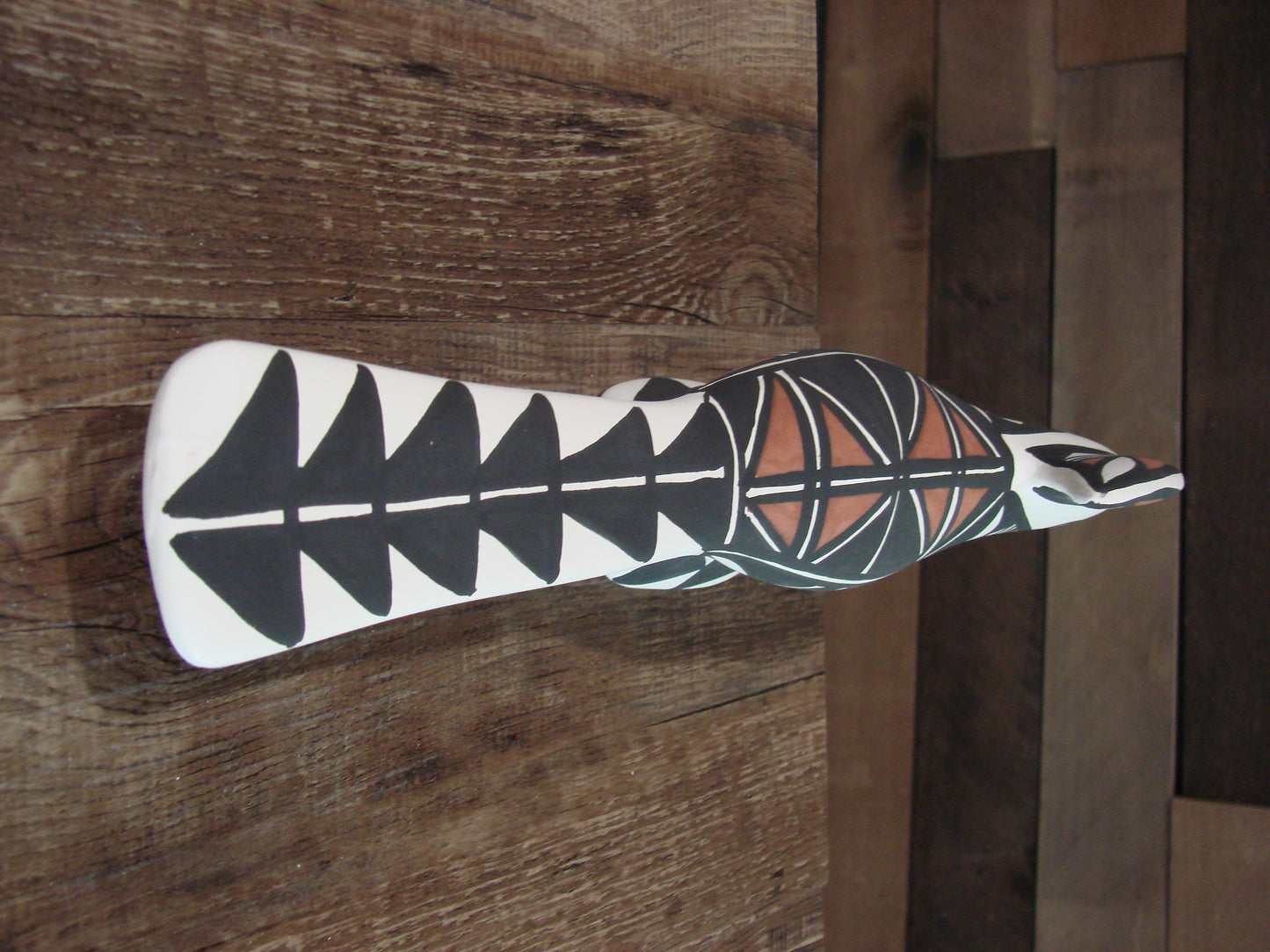 Native American Hand Painted Acoma Road Runner Pottery by Concho