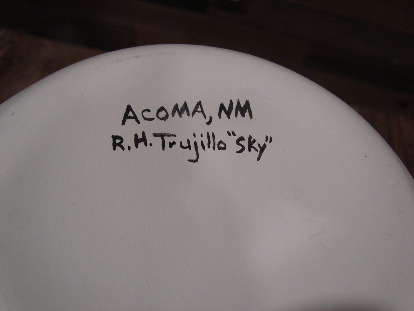 Native American Acoma Fine Line Hand Painted Pottery by R. Trujillo