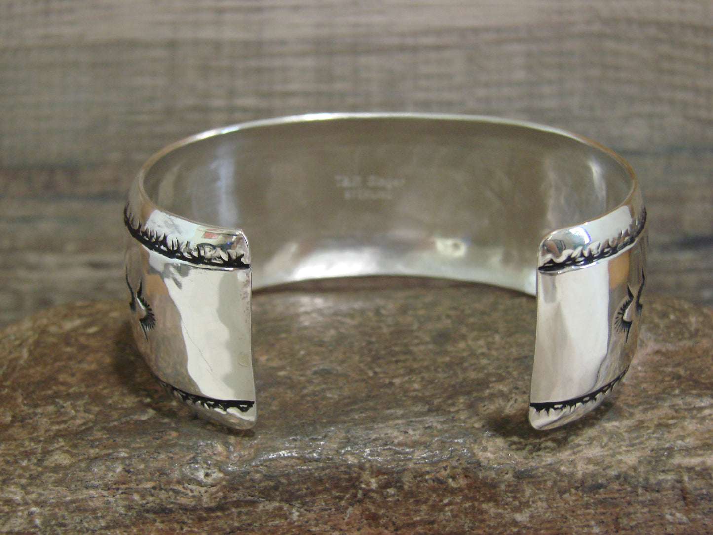 Native American Sterling Silver Bear Bracelet by Singer