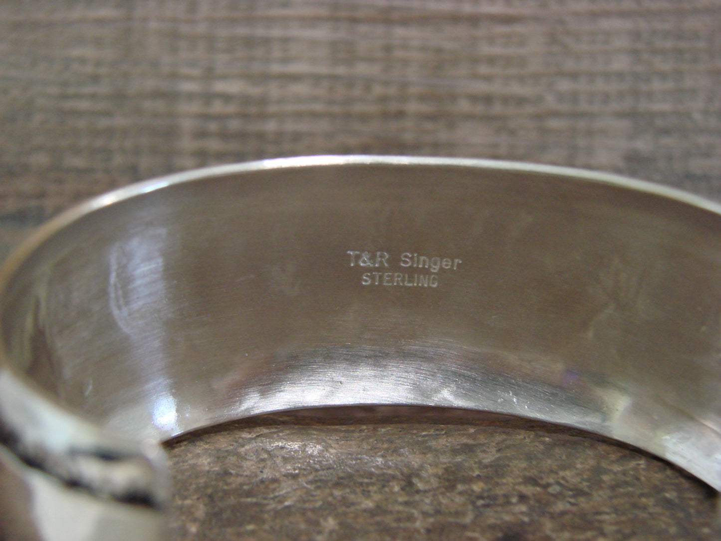 Native American Sterling Silver Bear Bracelet by Singer