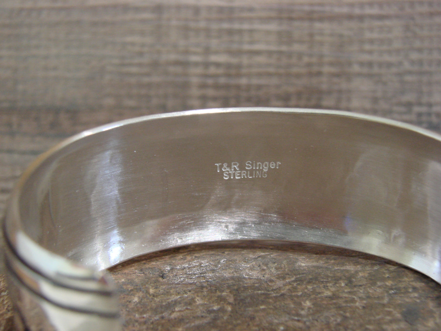 Native American Sterling Silver Bear Bracelet by Singer
