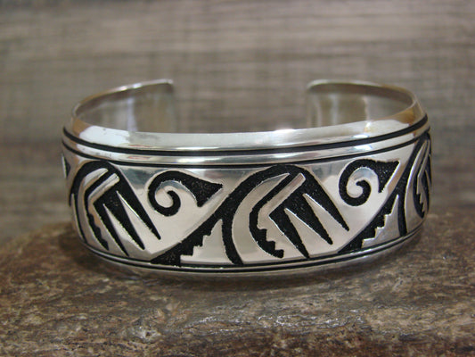 Native American Sterling Silver Petroglyph Bracelet by Singer