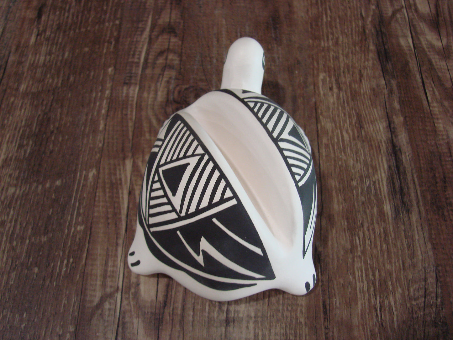 Native American Hand Painted Acoma Turtle Card Holder Pottery by Concho