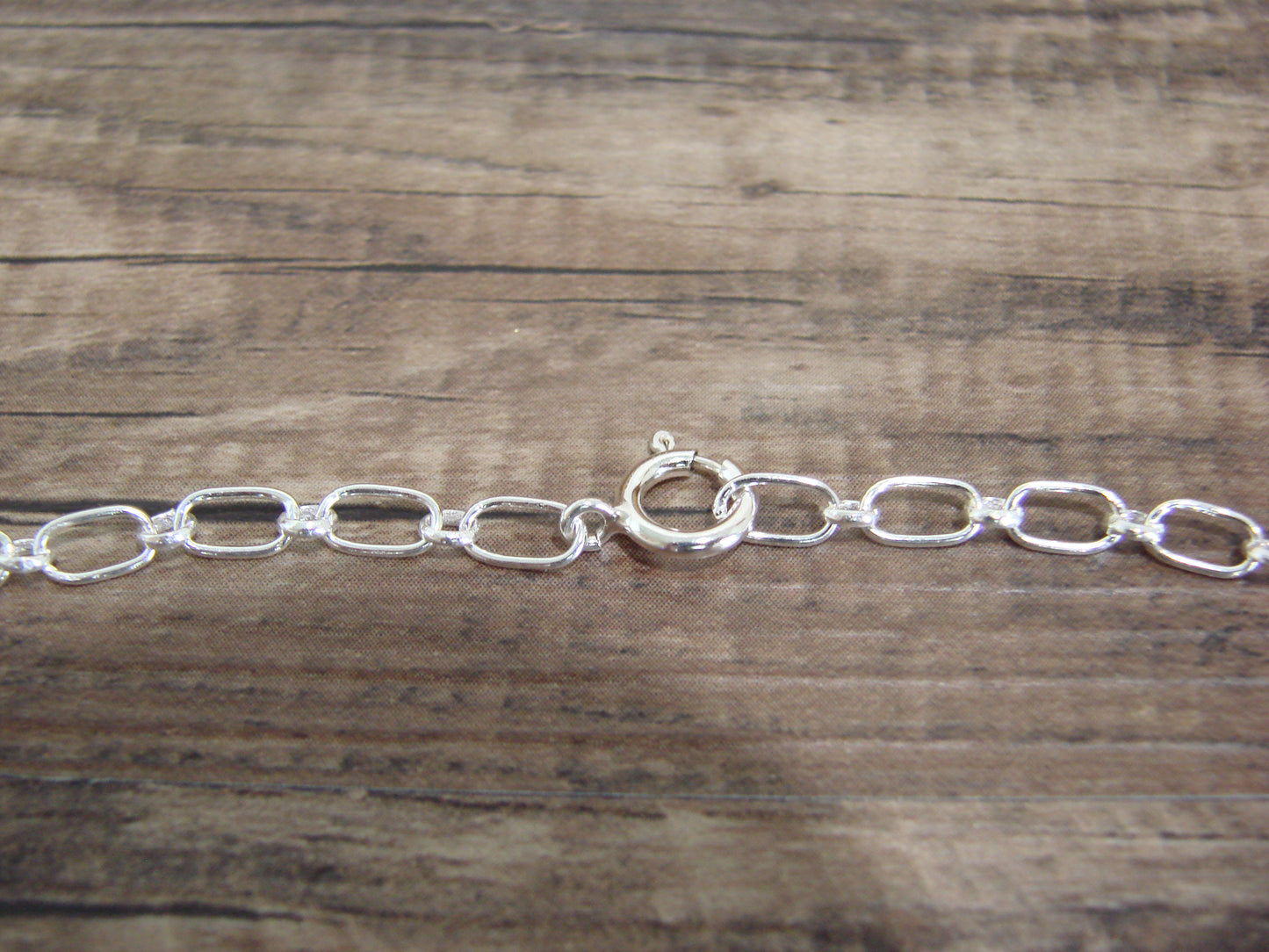 Native American Sterling Silver 18" Multi Stone Inlay Link Necklace - Qualo