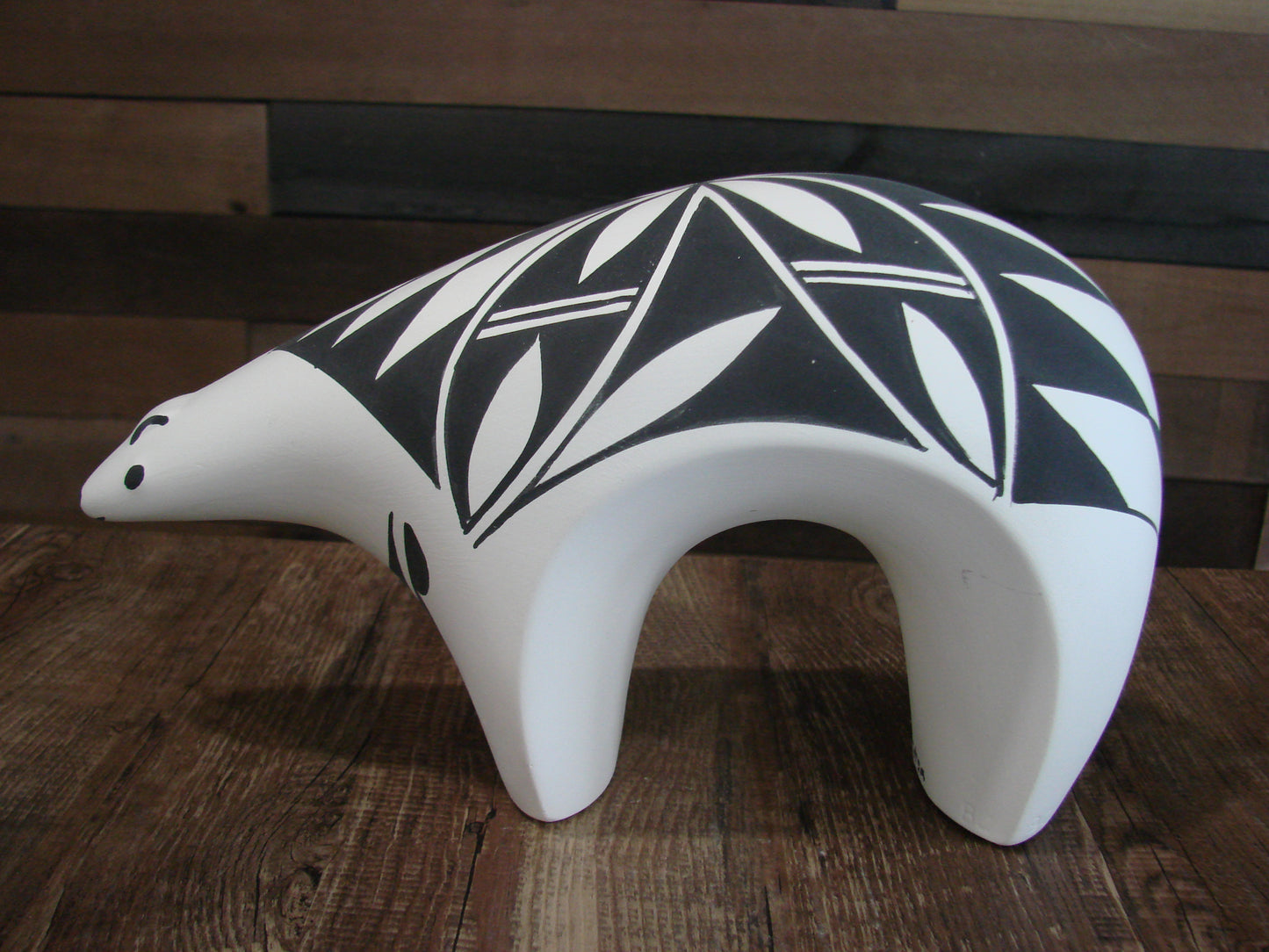 Native American Hand Painted Acoma Bear Pottery by Kuutimaitsa