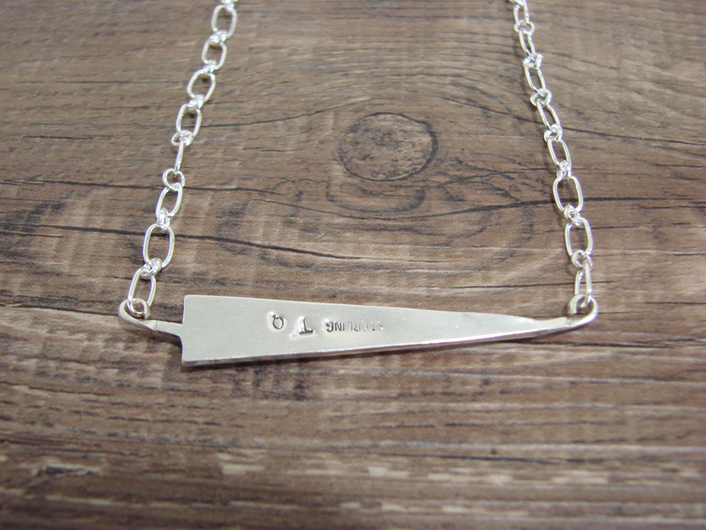 Native American Sterling Silver 18" Multi Stone Inlay Link Necklace - Qualo