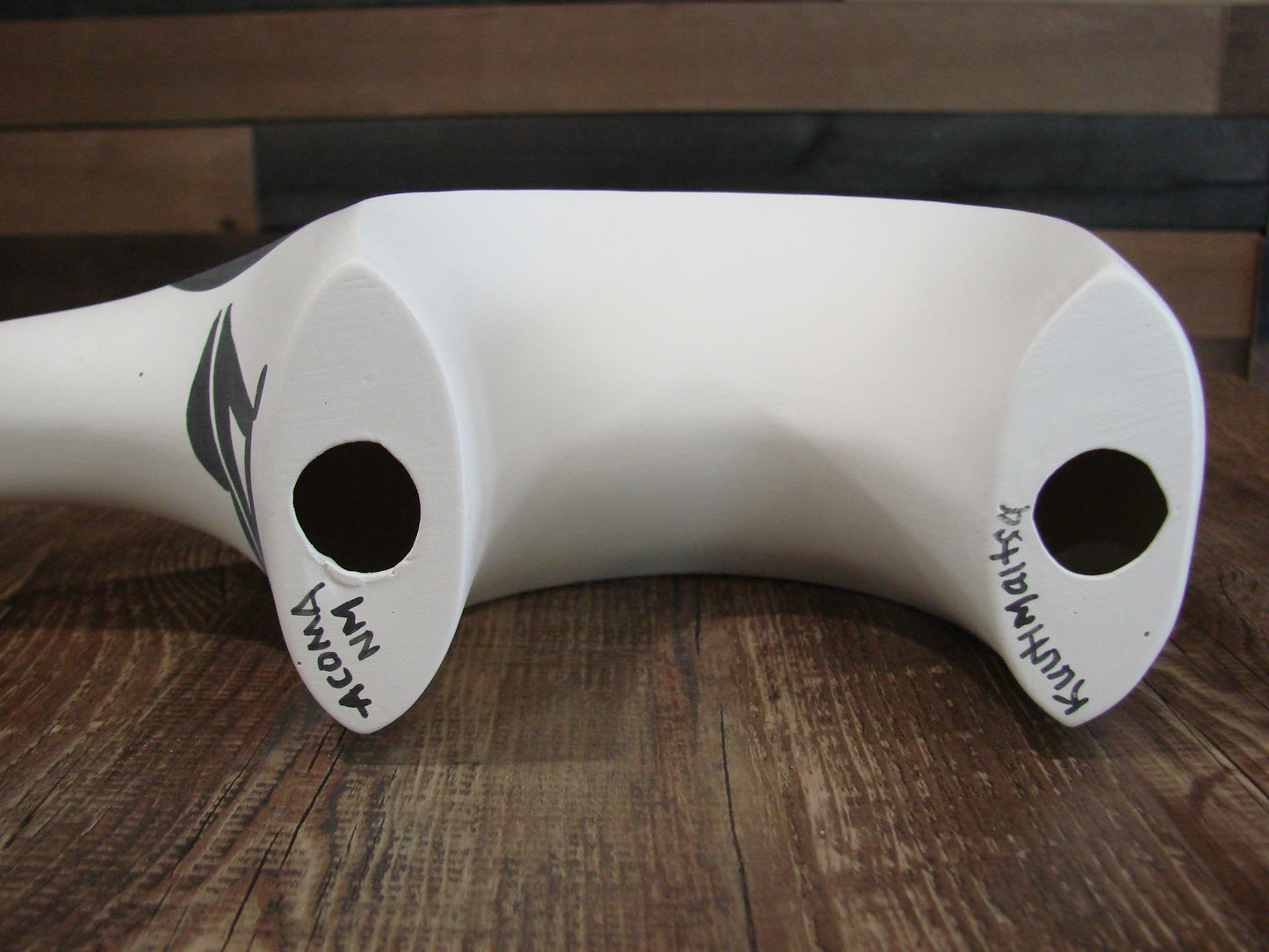 Native American Hand Painted Acoma Bear Pottery by Kuutimaitsa