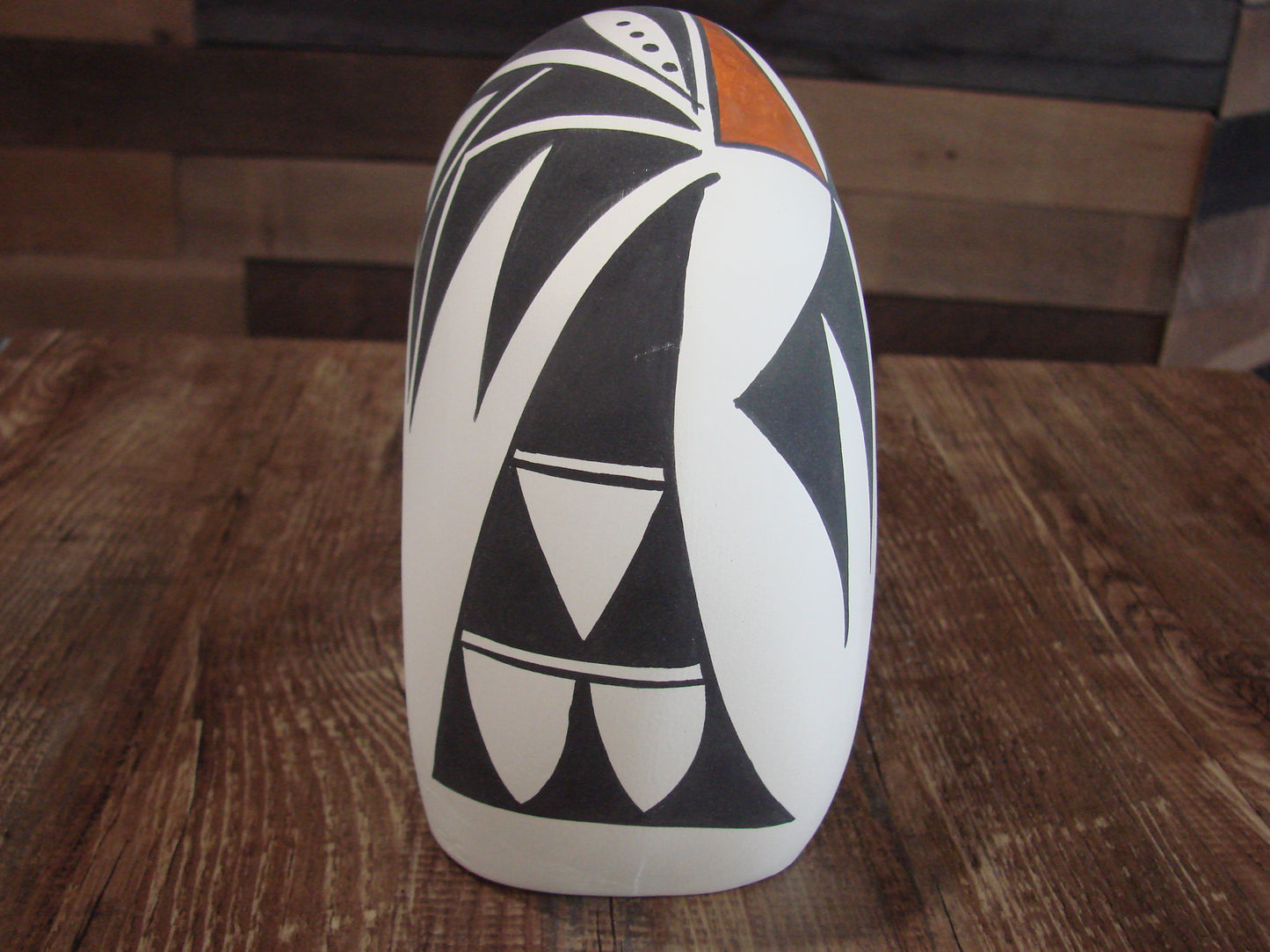 Native American Hand Painted Acoma Bear Pottery by Kuutimaitsa
