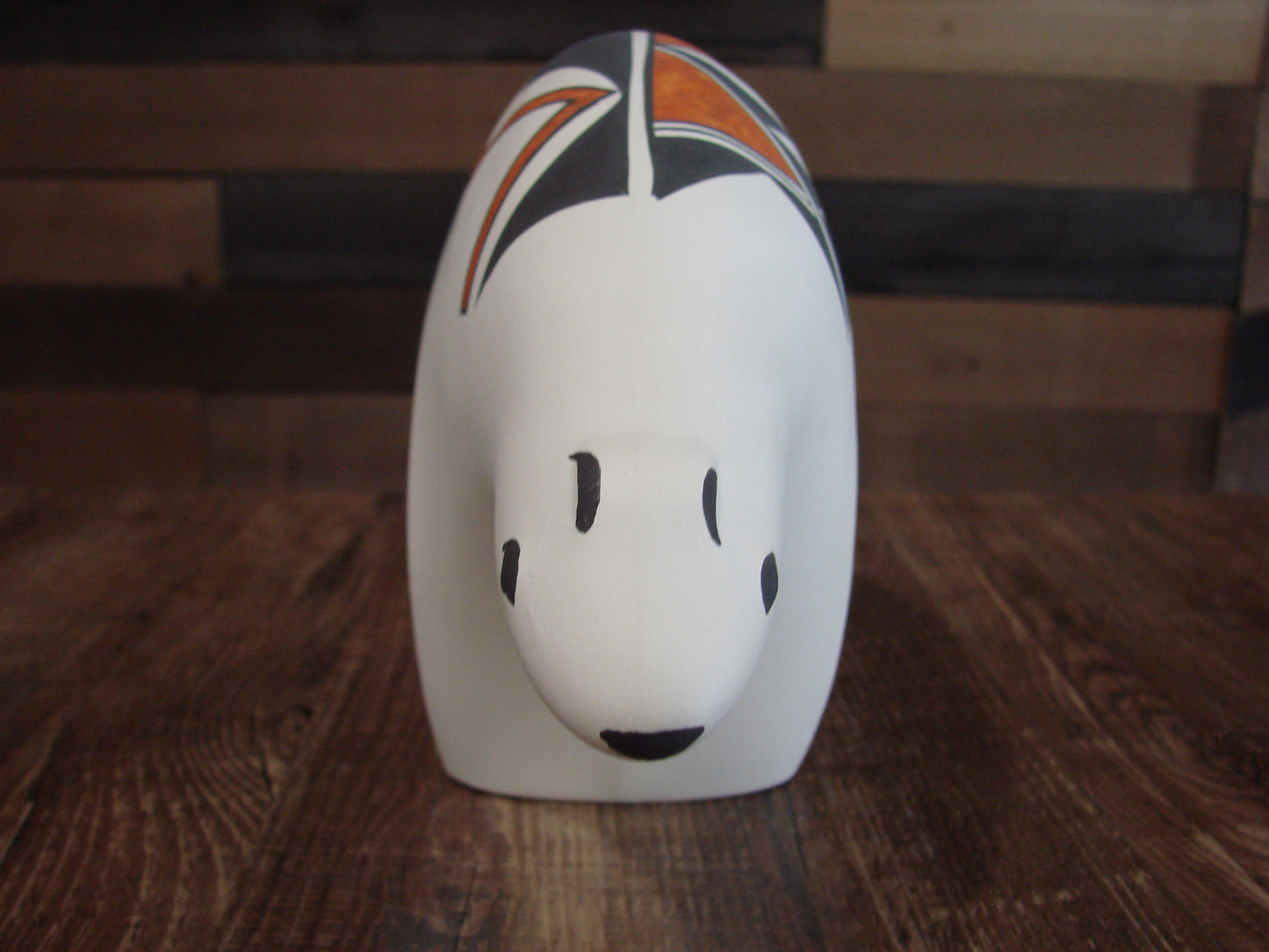 Native American Hand Painted Acoma Bear Pottery by Kuutimaitsa