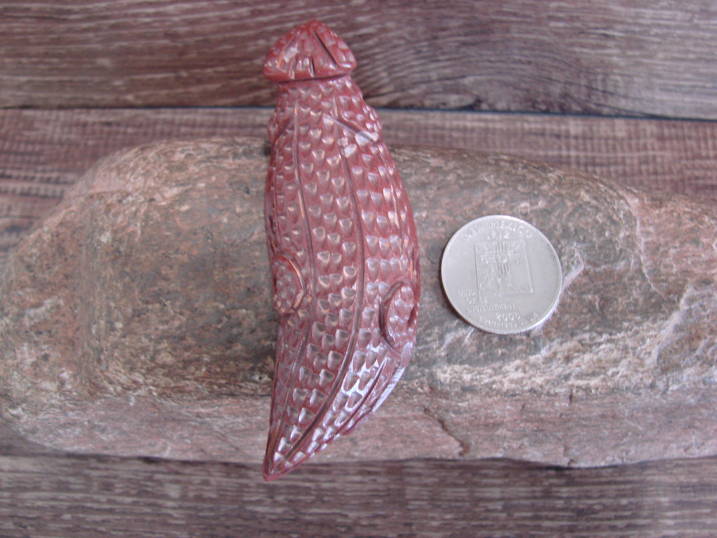 Native American Zuni Indian Pipe Stone Horned Lizard Fetish by Charlie