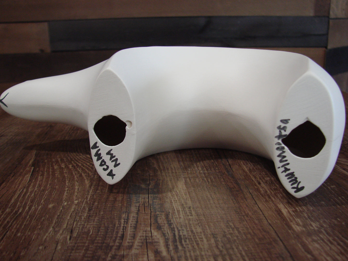 Native American Hand Painted Acoma Bear Pottery by Kuutimaitsa