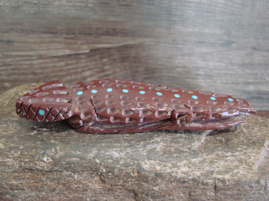 Native American Zuni Indian Pipe Stone Horned Lizard Fetish by Charlie