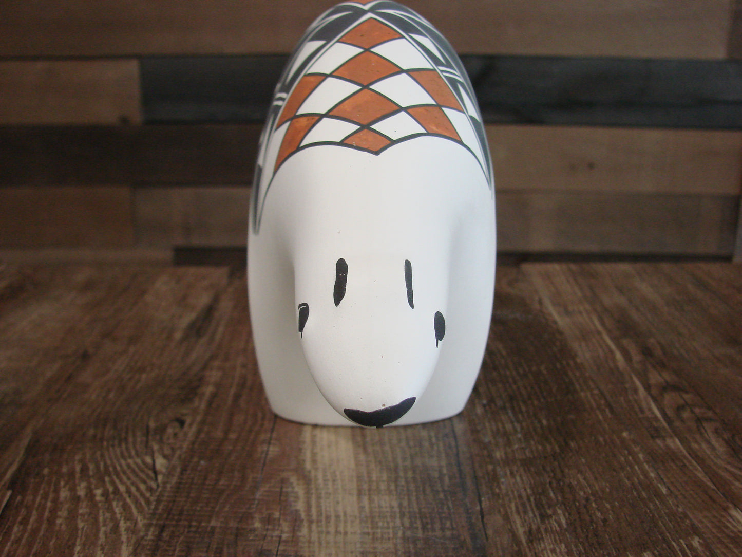 Native American Hand Painted Acoma Bear Pottery by Kuutimaitsa