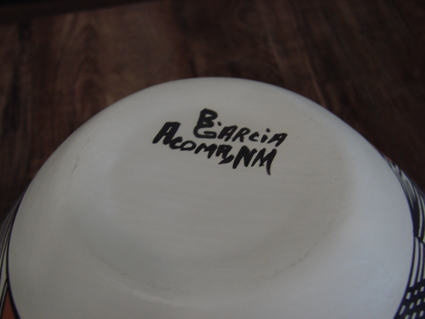 Native American Hand Painted Fine Line Acoma Pottery by Garcia