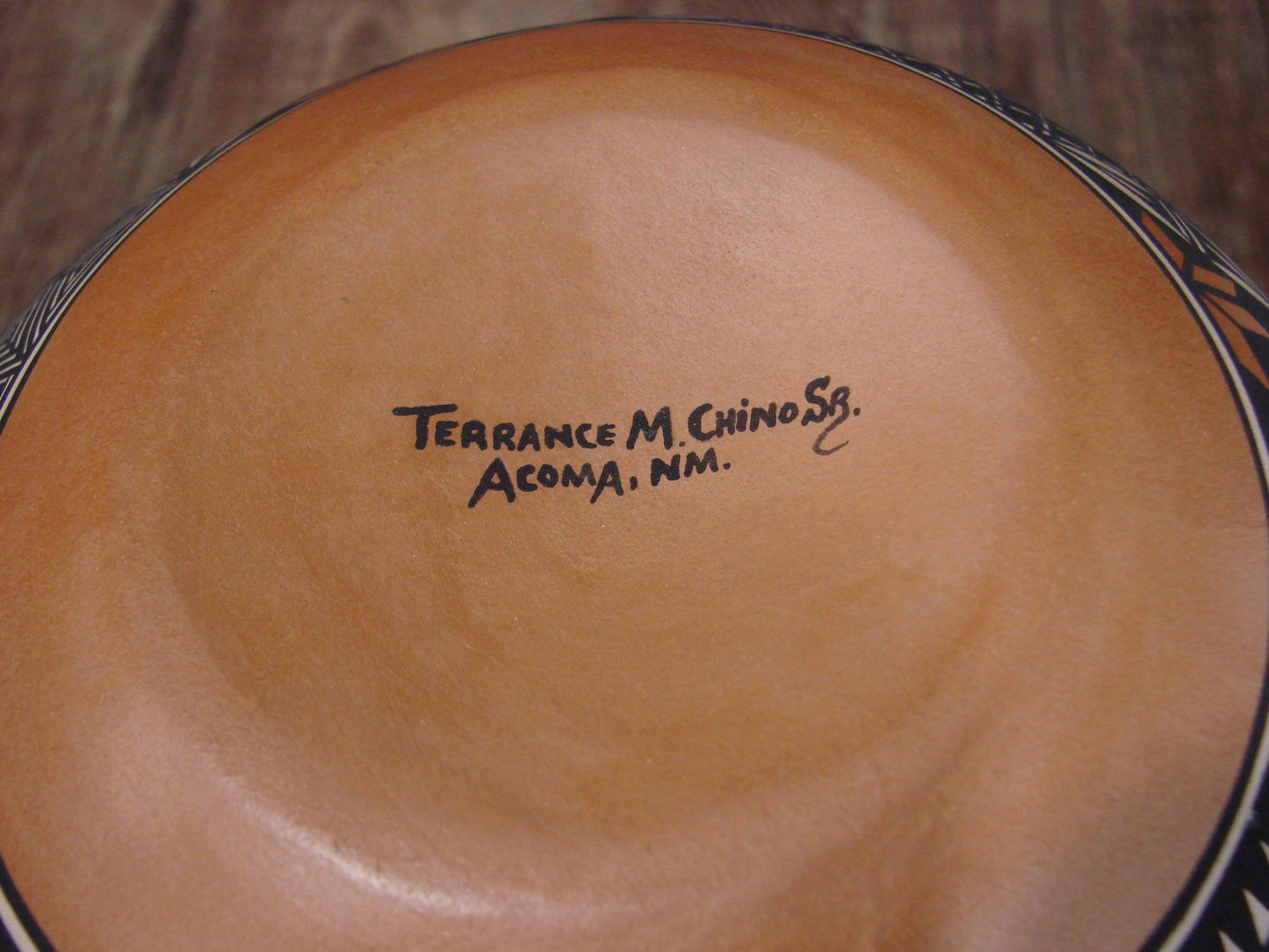 Native American Fine Line Hand Coiled Pottery by Terrance Chino Sr.