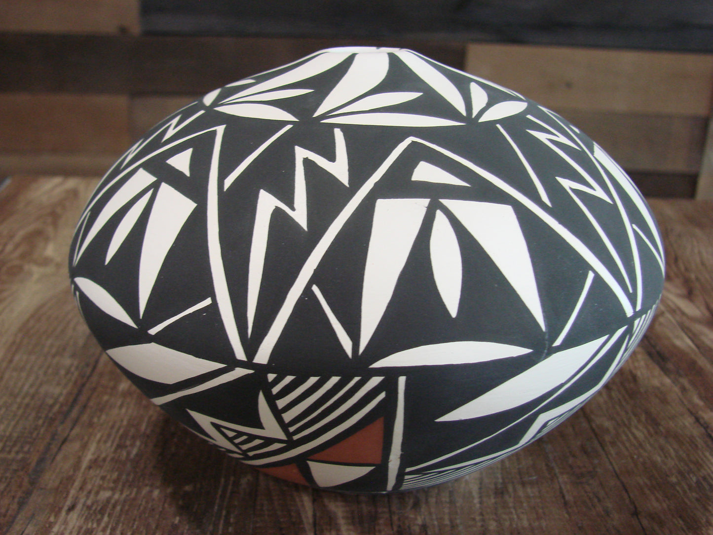 Native American Acoma Fine Line Hand Painted Pottery by Concho