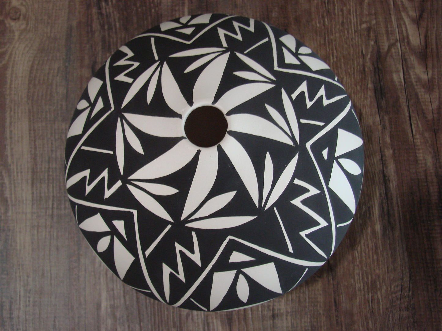 Native American Acoma Fine Line Hand Painted Pottery by Concho