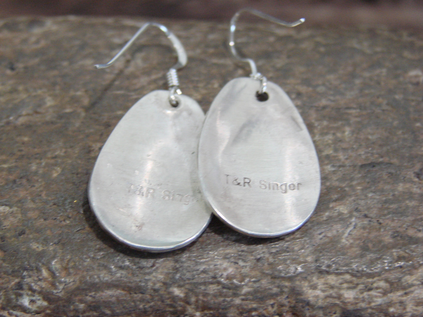 Native American Sterling Silver & Gold Fill Turtle Dangle Earrings - Singer