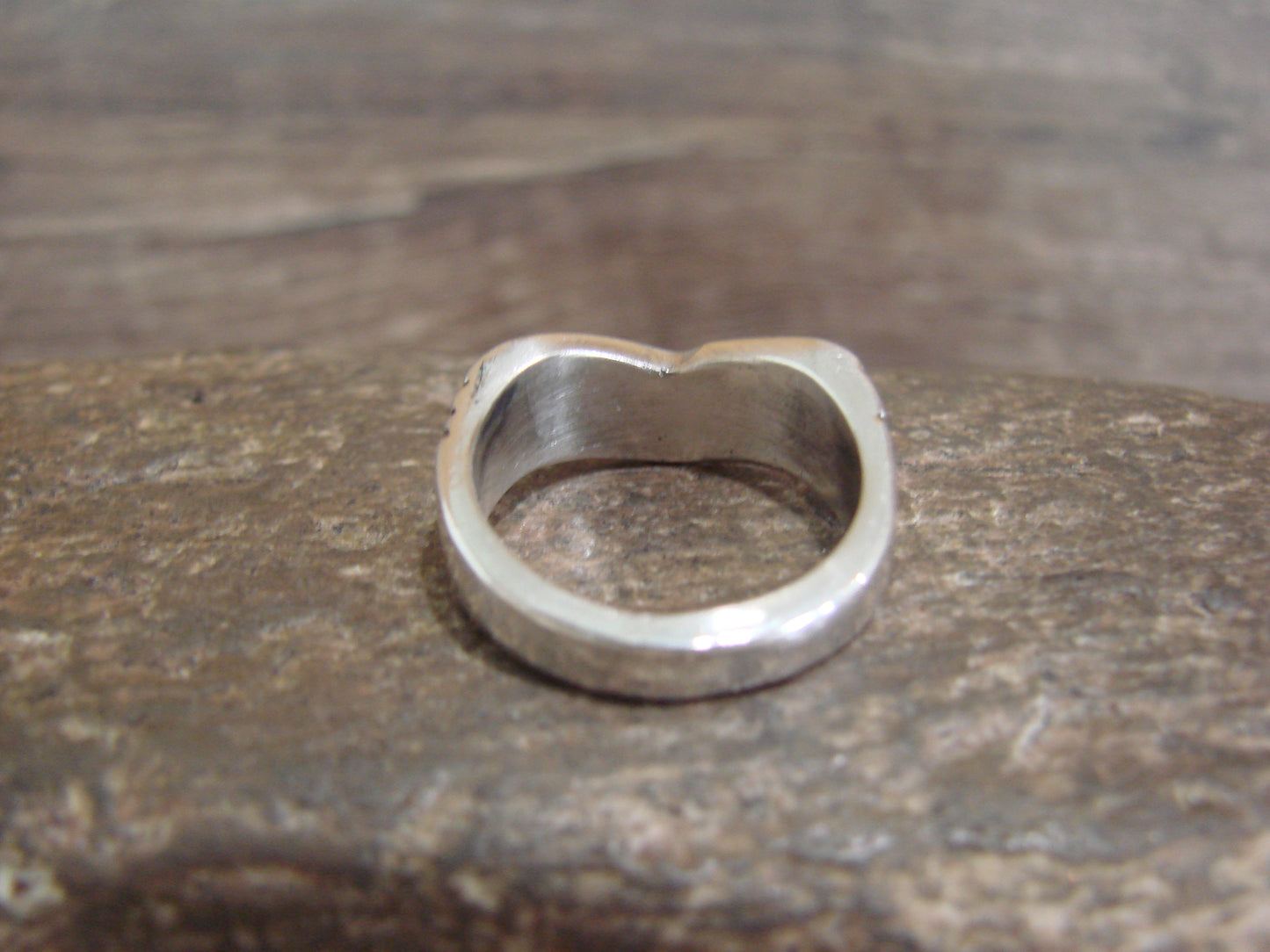 Native American Sterling Silver & Multi Stone Inlay Ring by Leekity - Size 6.5