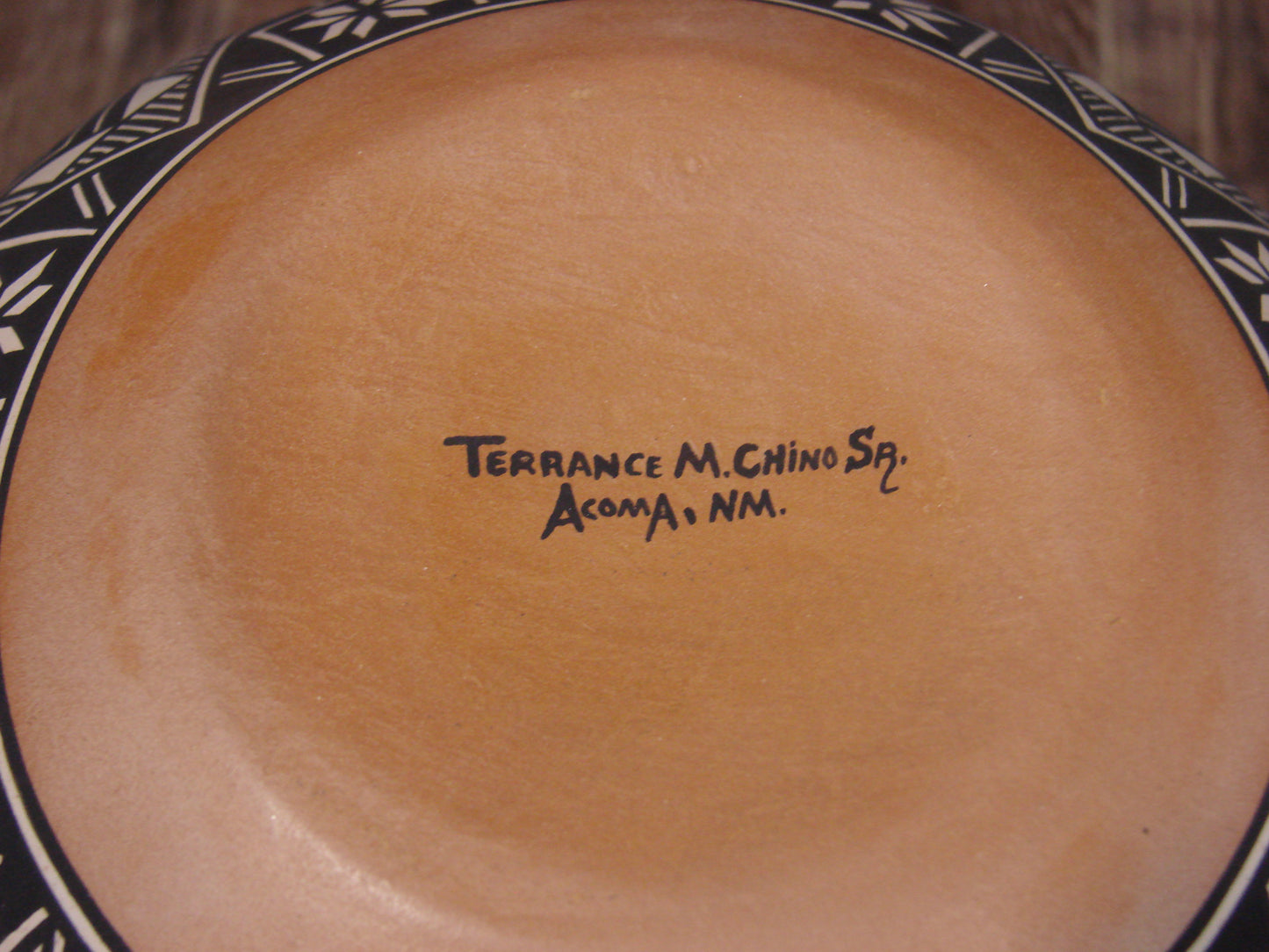 Native American Fine Line Hand Coiled Pottery by Terrance Chino Sr.
