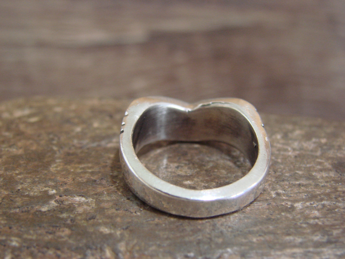 Native American Sterling Silver & Multi Stone Inlay Ring by Leekity - Size 6.5