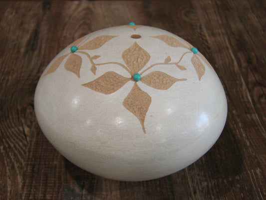 Native American Jemez Clay Hand Coiled Seed Pottery Signed Yepa