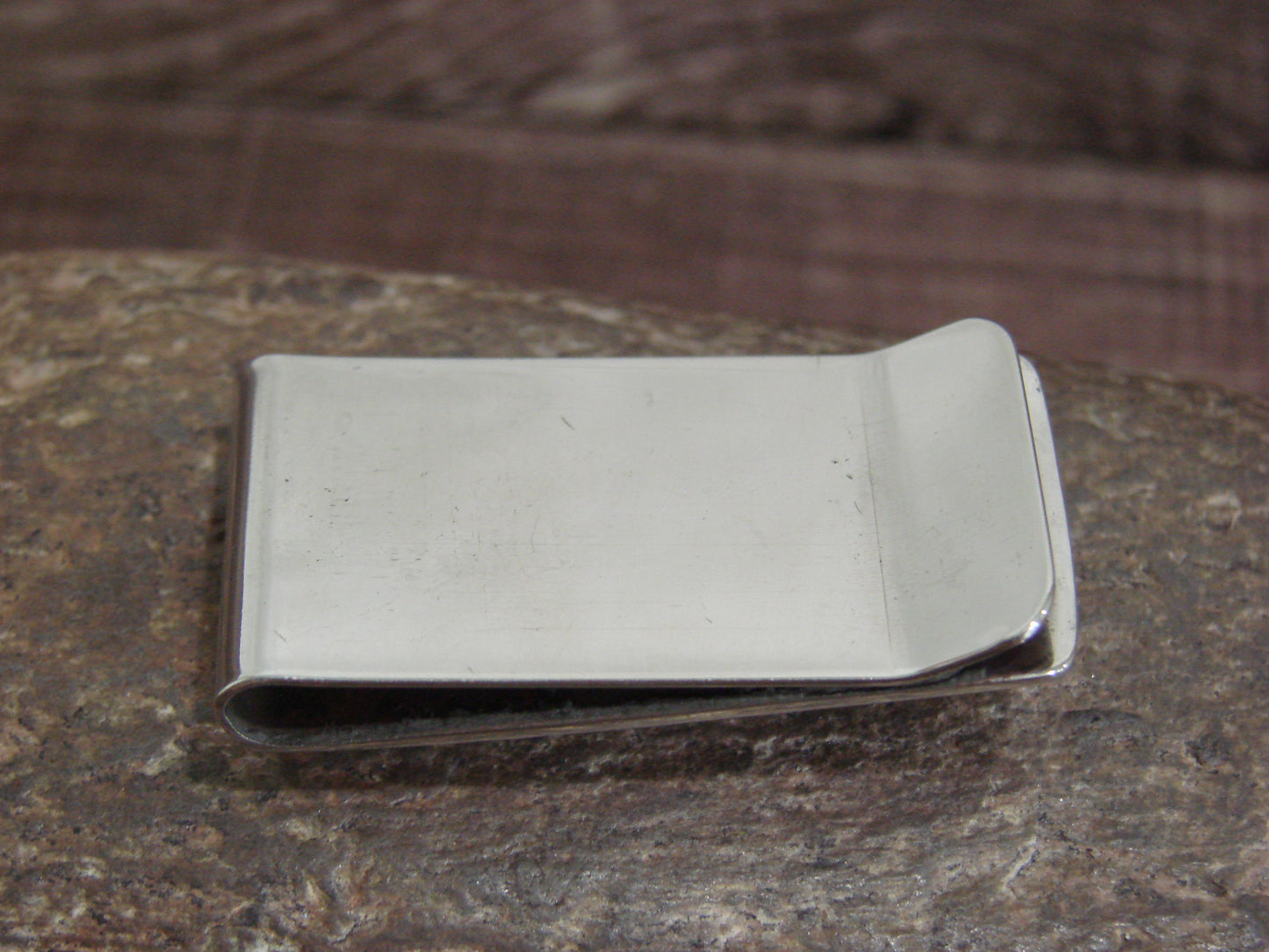 Native American Sterling Silver & Turquoise Money Clip - Skeets