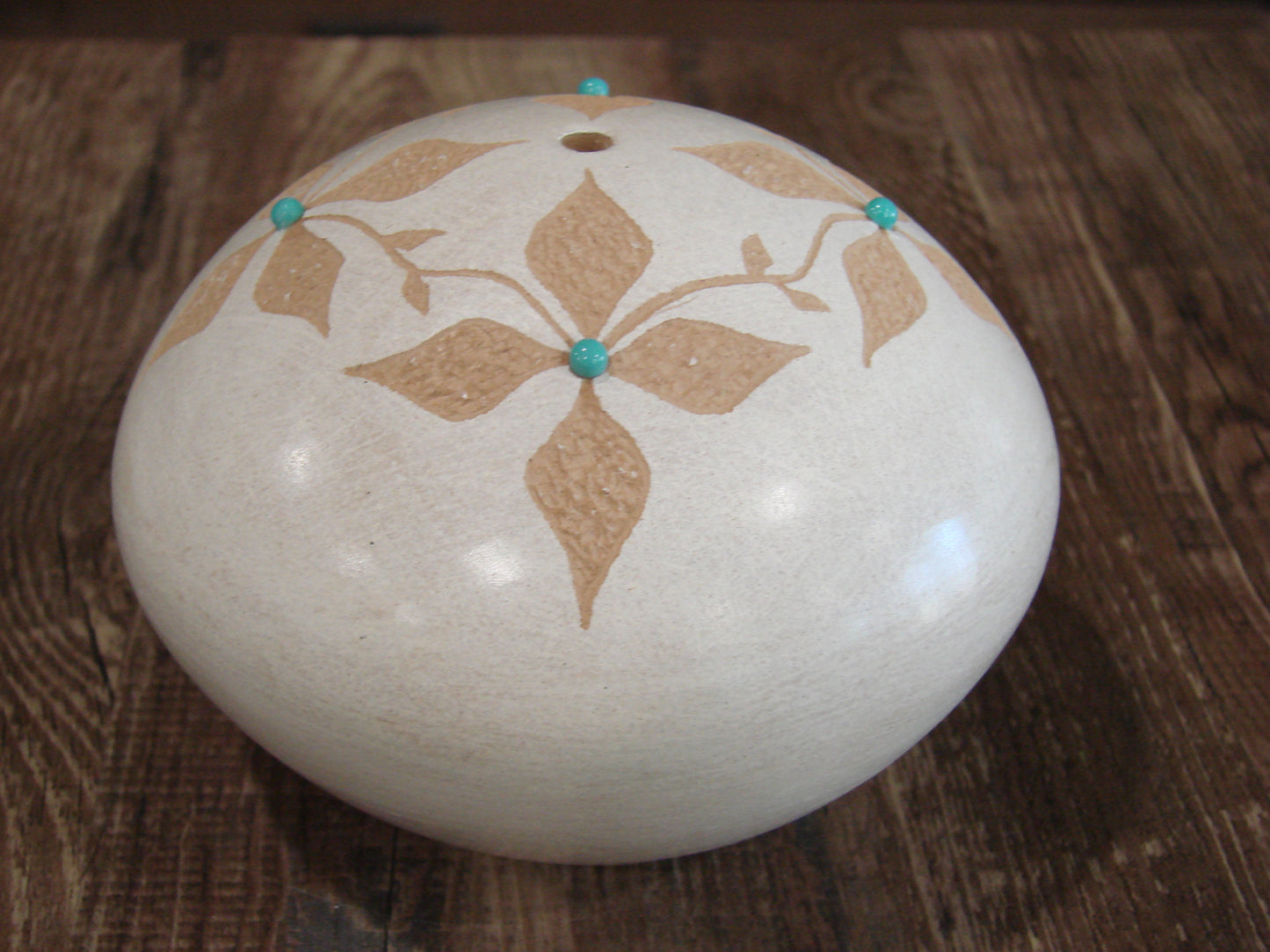 Native American Jemez Clay Hand Coiled Seed Pottery Signed Yepa