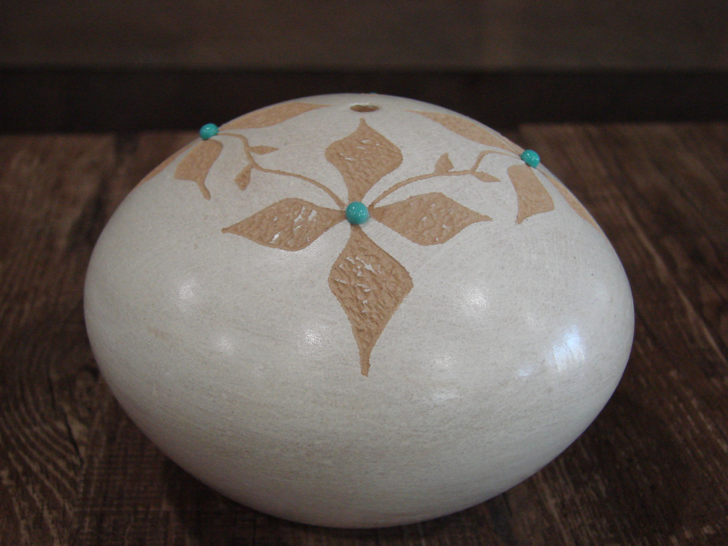 Native American Jemez Clay Hand Coiled Seed Pottery Signed Yepa