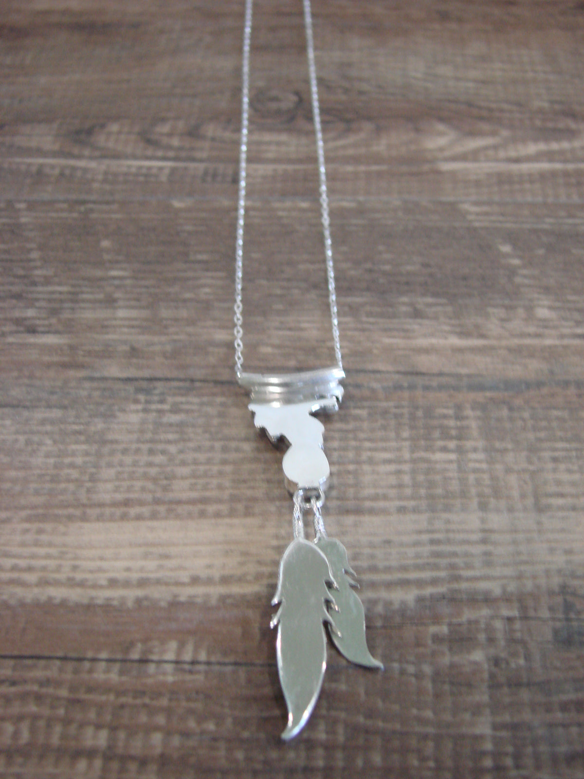 Native American Sterling Silver & Turquoise Eagle Necklace - Francisco